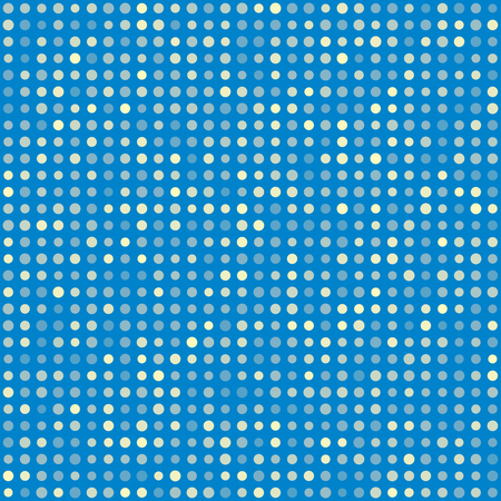 Blue pattern of multiples dots. Fashion trends circles background. Vector illustration. May use for modern paper, textile , background, digital, website template, wallpaperのイラスト素材
