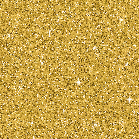 Seamless yellow gold glitter texture. Shimmer background. Vector illustrationのイラスト素材
