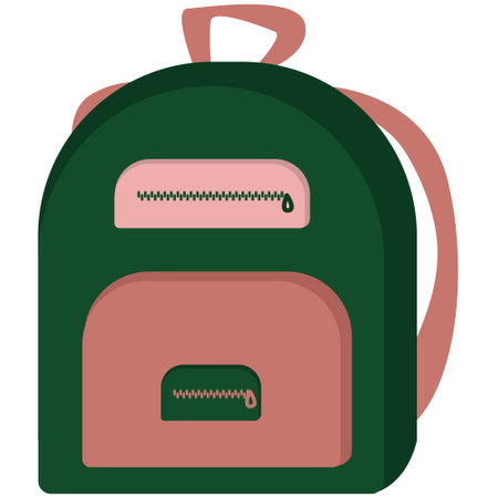 Stylists colorful school backpack for childrenのイラスト素材