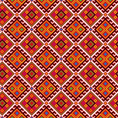 Seamless ethnic pattern for multipurpose use: wallpaper, paper, wrapping, textile, print, web background etc.のイラスト素材