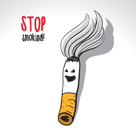 Stop smoking!のイラスト素材