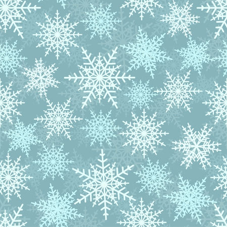 Snowflakes seamless patternのイラスト素材