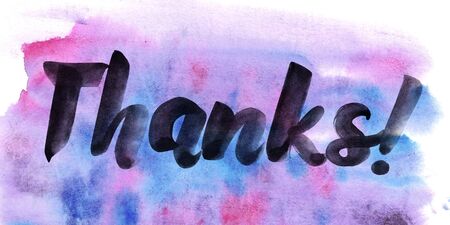 poster card with handwritten phrase Ink letternigの写真素材