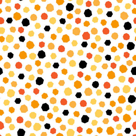 Vector seamless pattern in applique style with festive confettiのイラスト素材