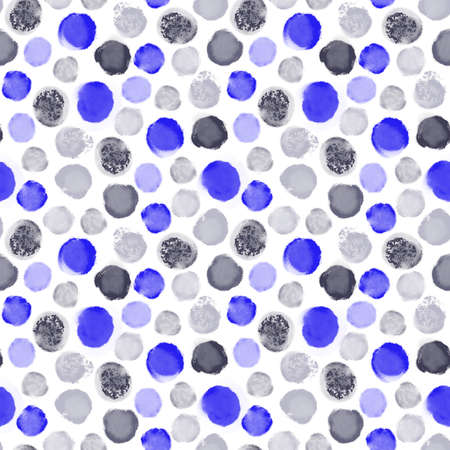 Abstract seamless pattern with oval brush strokesの写真素材