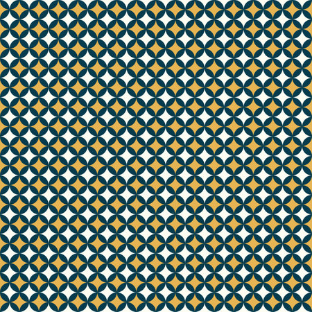 Vector seamless geometric design with golden and white stars