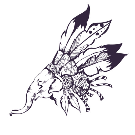 Tribal design graphic vectorのイラスト素材