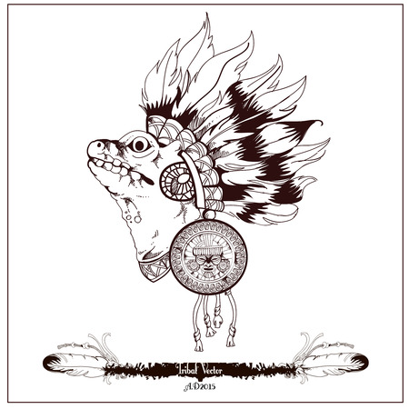 Tribal design graphic vectorのイラスト素材
