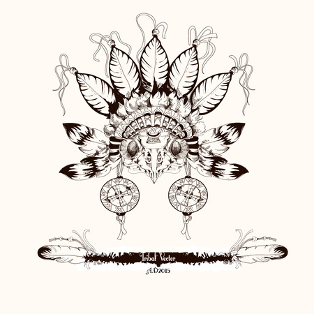 Tribal design graphic vectorのイラスト素材