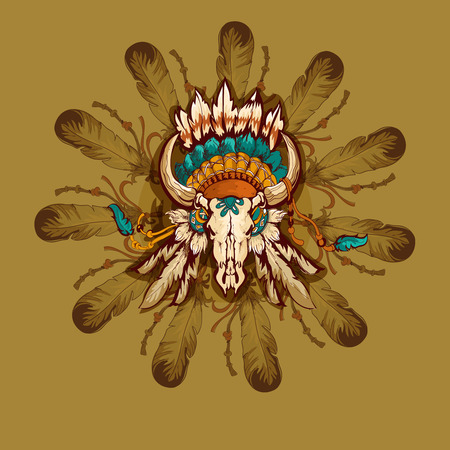Tribal indian graphic vectorのイラスト素材