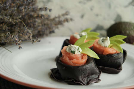 maslenitsa, pancake week, squid ink, dark food, pancake, monochrome, delicatessen, cuttlefish, cuttlefish ink, black cloth, eating, tasty, baked, concept, brunch, dessert, ingredient, rustic, stack, sの写真素材