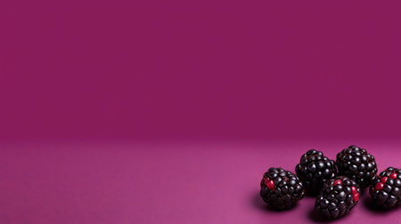 blackberry background close-up, Berries are fresh and juicy, blueberry, different size and shape. Vegetarian snack, healthy diet food, Generative AIの素材