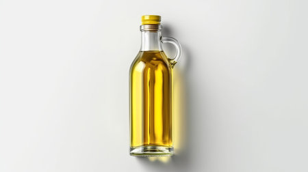 Sesame vegetable oil with grains and fields background, vegetarian dressing for salads and cooking. health food. Generative AIの素材