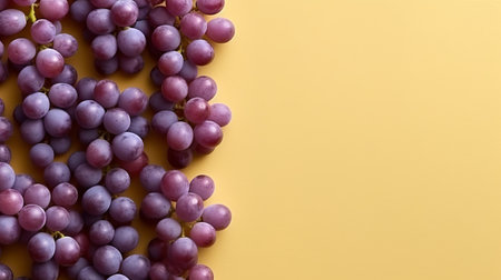 blue bunch of grapes, different berries study of ampelography, plain background, juicy fruits. close-up. Healthy snack with juicy fruits, Winemaking, house wine. Generative AIの素材