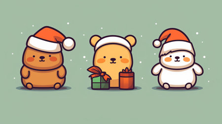 Emoticon, Emoji big set with faces and animals. Happy holiday and laughing emoticons 3d rendering background, social media and communications concept. Generative AIの素材