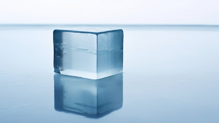 ice cubes. Multicolored and transparent cold ingredient for drinks and lemonades. Generative AIの素材