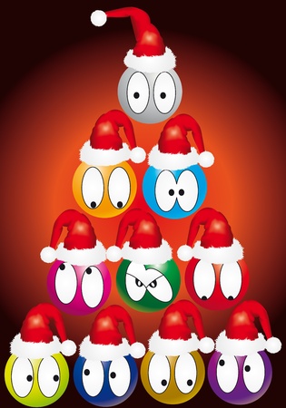 illustration of Xmas comic puppetのイラスト素材