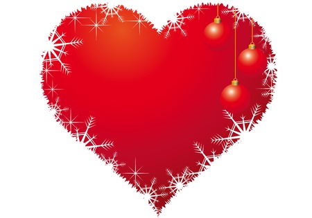 Christmas heartのイラスト素材