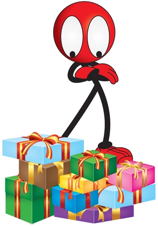 Christmas puppetのイラスト素材