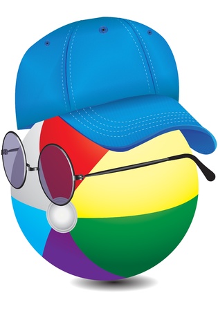 hat on a white backgroundの写真素材