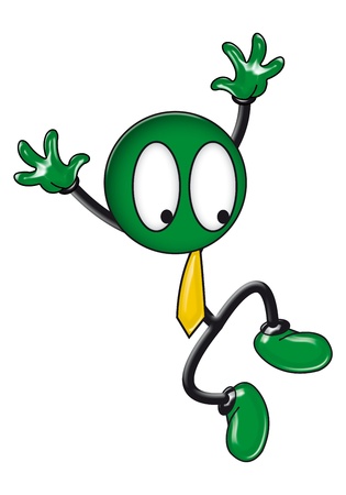 original funny puppet in white backgroundの写真素材