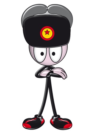 original funny puppet in white backgroundの写真素材