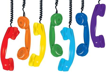 illustration of old kind of telephoneの写真素材