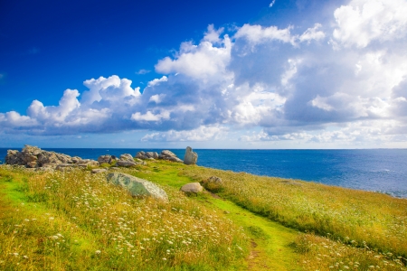 wild coast in north french