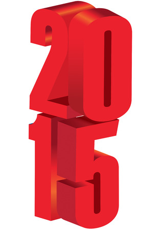 graphic illustration of the year 2015の写真素材