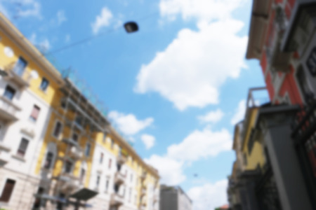 urban background with an intentional blur effect applied.