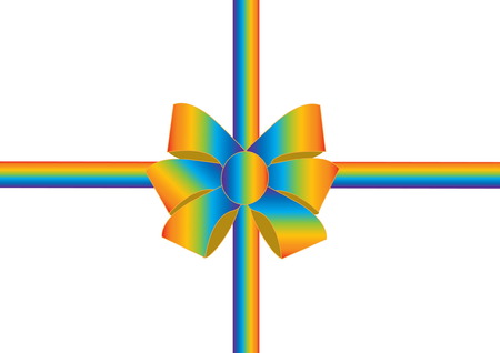 Colorful ribbonのイラスト素材