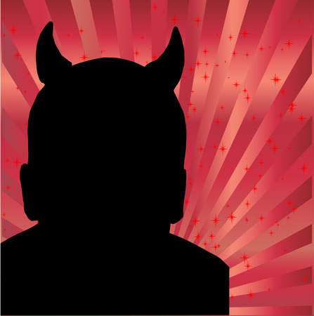 Devil silhouetteのイラスト素材