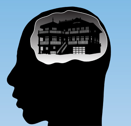 House dreaming のイラスト素材