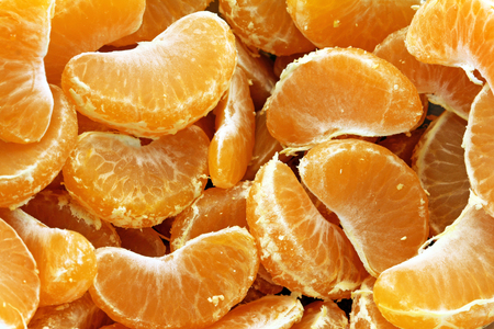 Orange mandarin or tangerine fruit backgroundの写真素材