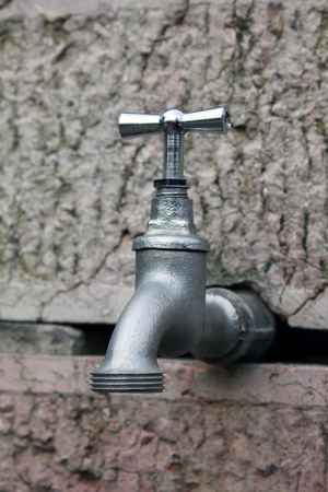 Out door tap close upの写真素材
