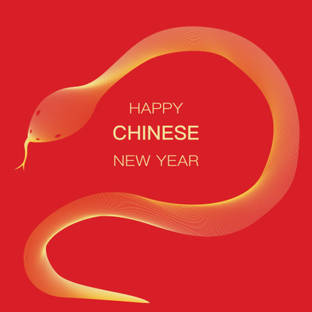 Happy Chinese new year 2025 background. Year of the snake design wallpaper. Modern luxury oriental illustration for cover, banner, website, envelope, social media postのイラスト素材