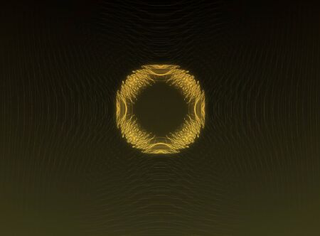 Abstract simple background with orange circle on dark gradientの写真素材