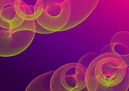 Abstract simple background with colorful waves frameの写真素材