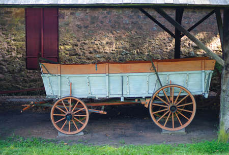 Historic restored colonial american wagon