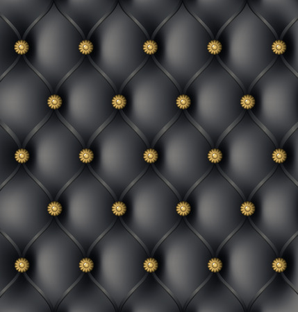 Black Modern Leather Upholstery Backgroundのイラスト素材