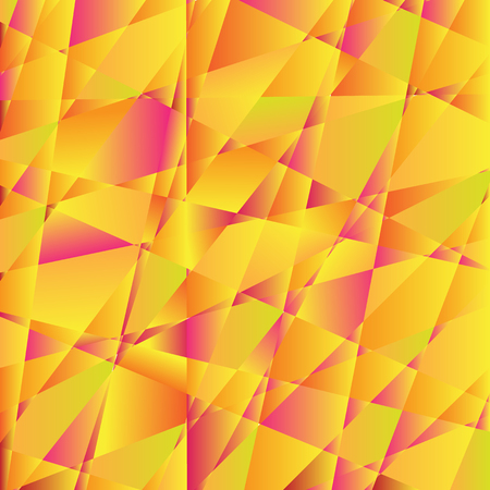 mosaic abstract orange background consisting of trianglesのイラスト素材