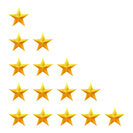 Rating stars set. Web or mobile User feedback concept