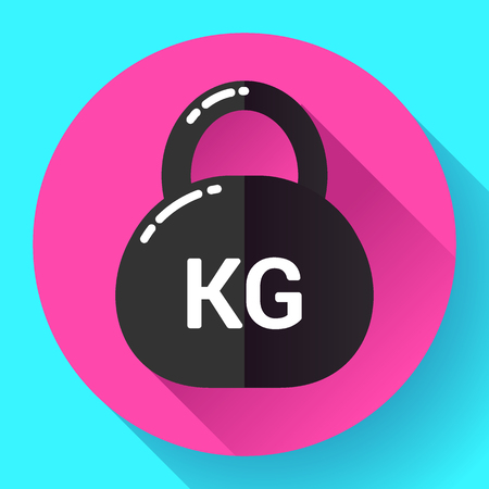 Weight Icon in trendy flat style. Sport fitness app iconのイラスト素材