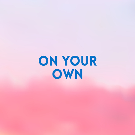 pink square blurred background - clouds sunset colors
