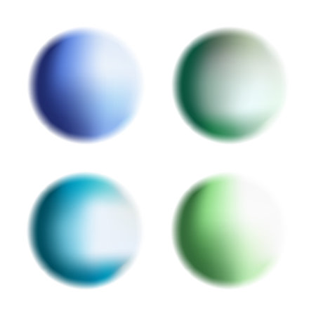 Gradient circle background. Abstract vector watercolor form isolated on transparent background. Vibrant color blending design.のイラスト素材