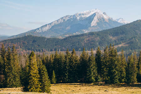 Tatra National Park, Poland. Hiking Trails In autumn. Beautiful Scenic View. European Nature.の写真素材