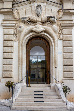 Rome, Italy - April 07, 2022 Palazzo Zuccari. Concept of travel, tourism and vacation in city. Monster Houseのeditorial素材