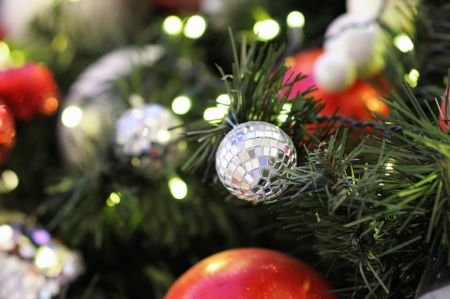 Close up christmas treeの写真素材