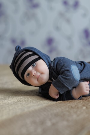 Little baby boy at home