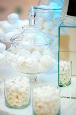 Stylish sweet table for wedding or event partyの写真素材